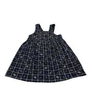 Vintage Walt Disney Girls Toddler 4T Plaid Winnie the Pooh Dress Fall Autumn